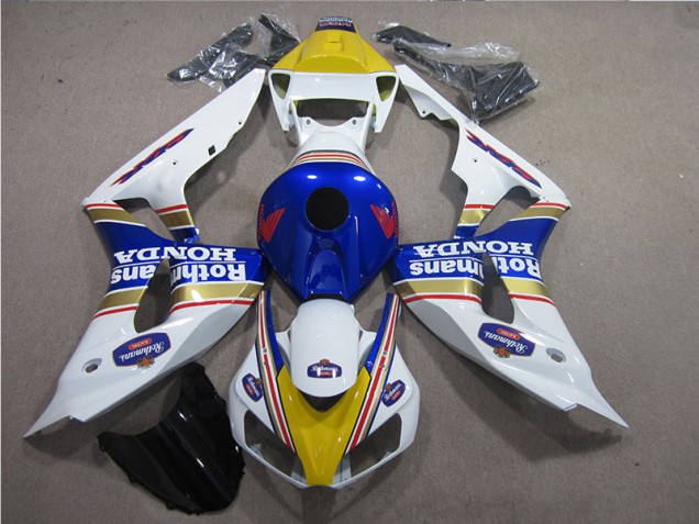 White Blue Rothmans 2006-2007 Honda CBR1000RR Motorcycle Fairings White Blue Rothmans 2006-2007 Honda CBR1000RR Motorcycle Fairings