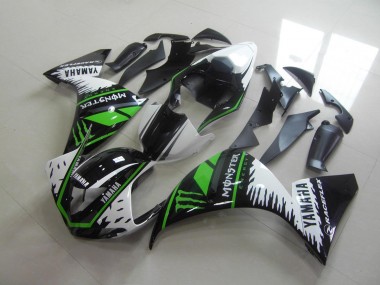 White Green Monster 2009-2011 Yamaha YZF R1 Motorcycle Fairings
