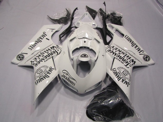 White Jack Daniels 2007-2014 Ducati 1098 Motorcycle Fairings White Jack Daniels 2007-2014 Ducati 1098 Motorcycle Fairings