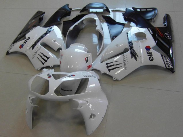 White Monster 2002-2006 Kawasaki ZX12R Motorcycle Fairings White Monster 2002-2006 Kawasaki ZX12R Motorcycle Fairings