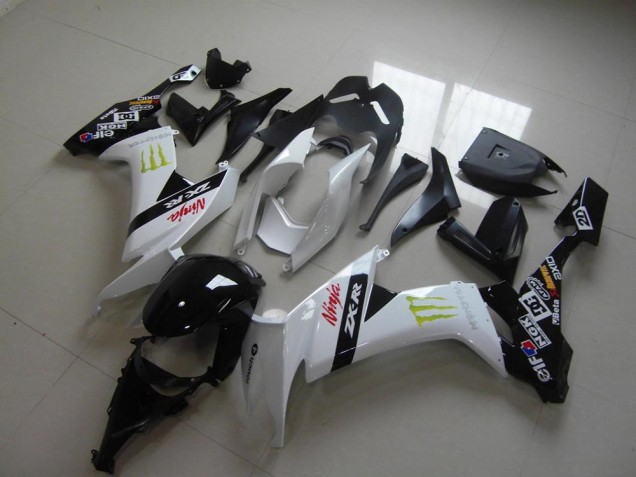 White Monster 2008-2010 Kawasaki ZX10R Motorcycle Fairings White Monster 2008-2010 Kawasaki ZX10R Motorcycle Fairings