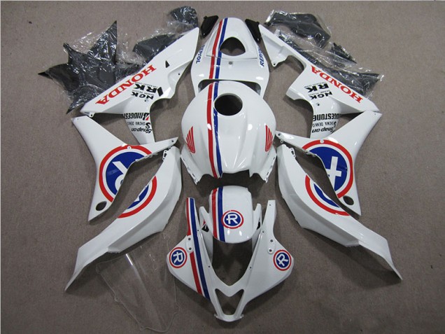 White R 2007-2008 Honda CBR600RR Motorcycle Fairings White R 2007-2008 Honda CBR600RR Motorcycle Fairings