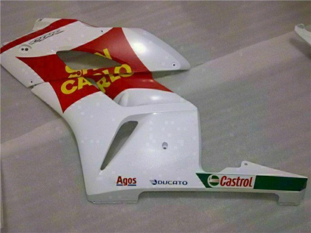 White Red 2004-2005 Honda CBR1000RR Motorcycle Bodywork