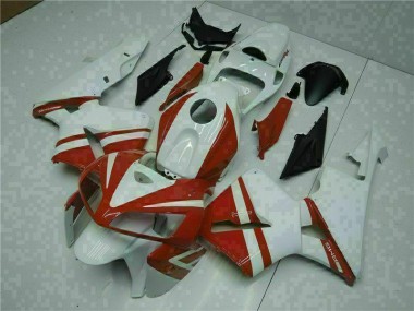 White Red 2005-2006 Honda CBR600RR Motorcycle Fairing