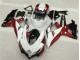 White Red Black 2008-2010 Suzuki GSXR 600/750 Motorcycle Fairings