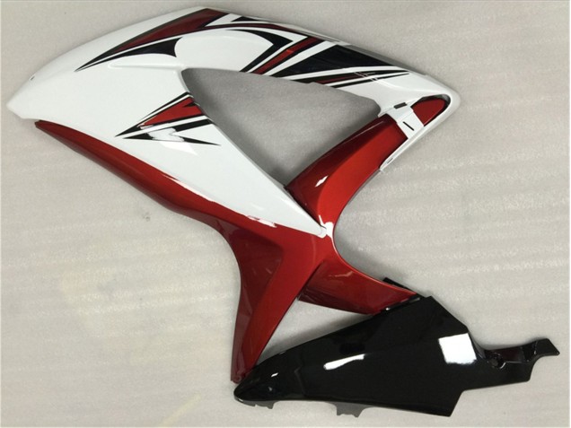 White Red Black 2008-2010 Suzuki GSXR 600/750 Motorcycle Fairings