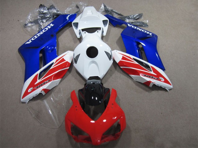 White Red Blue 2004-2005 Honda CBR1000RR Motorcycle Fairings