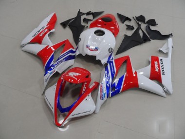 White Red Blue Motul 2007-2008 Honda CBR600RR Motorcycle Fairings