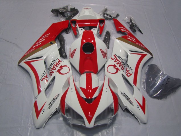 White Red PRAMAC 2004-2005 Honda CBR1000RR Motorcycle Fairings