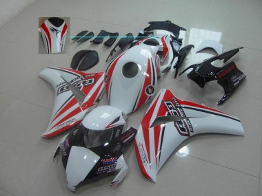White Red Rsd 2008-2011 Honda CBR1000RR Motorcycle Fairings