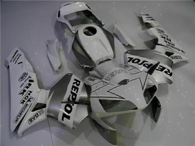 White Repsol 2003-2004 Honda CBR600RR Motorcycle Fairings