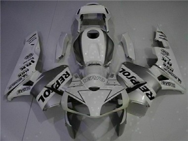 White Repsol 2003-2004 Honda CBR600RR Motorcycle Fairings