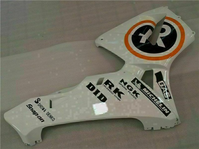 White Repsol 2005-2006 Honda CBR600RR Motorcycle Fairings