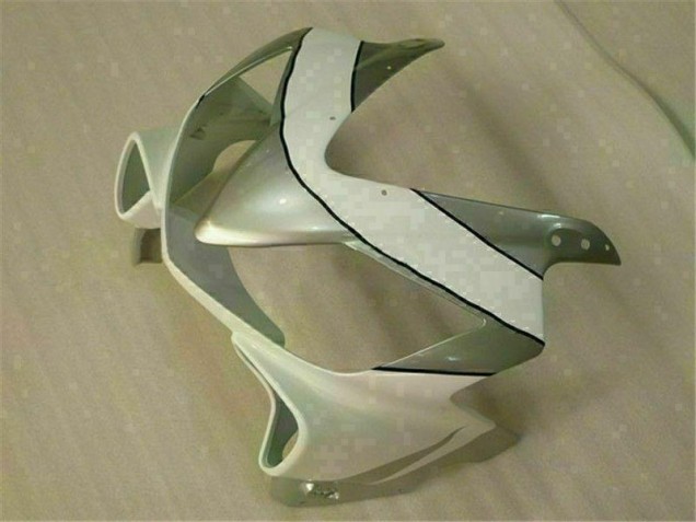 White Silver 2001-2003 Honda CBR600 F4i Motorcycle Fairings