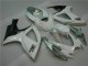 White Silver 2006-2007 Suzuki GSXR 600/750 Motorcycle Fairings