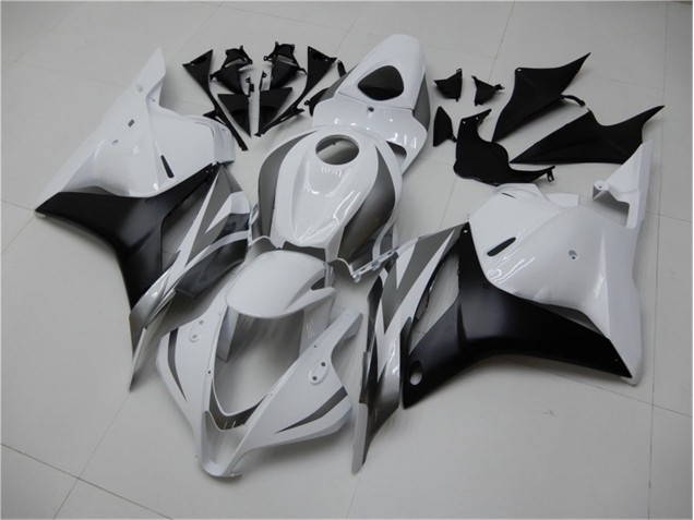 White Silver Black 2009-2012 Honda CBR600RR Motorcycle Fairings White Silver Black 2009-2012 Honda CBR600RR Motorcycle Fairings