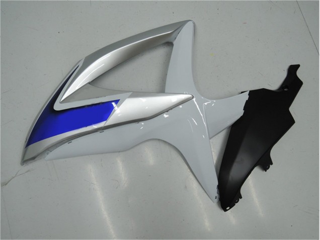 White Silver Blue 2008-2010 Suzuki GSXR 600/750 Motorcycle Fairings White Silver Blue 2008-2010 Suzuki GSXR 600/750 Motorcycle Fairings