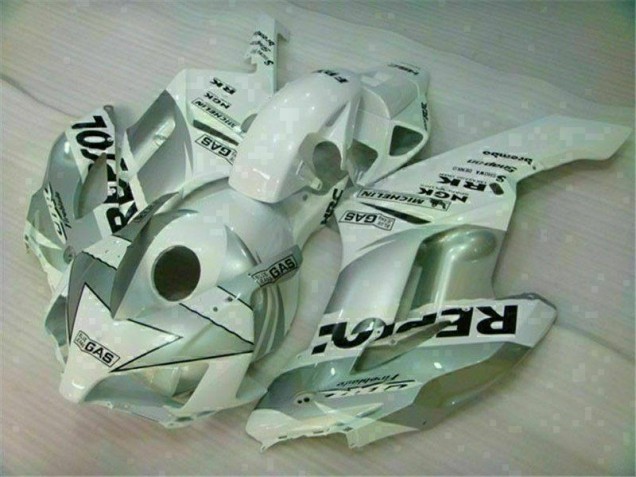 White Silver Repsol 2004-2005 Honda CBR1000RR Motorcycle Fairings White Silver Repsol 2004-2005 Honda CBR1000RR Motorcycle Fairings