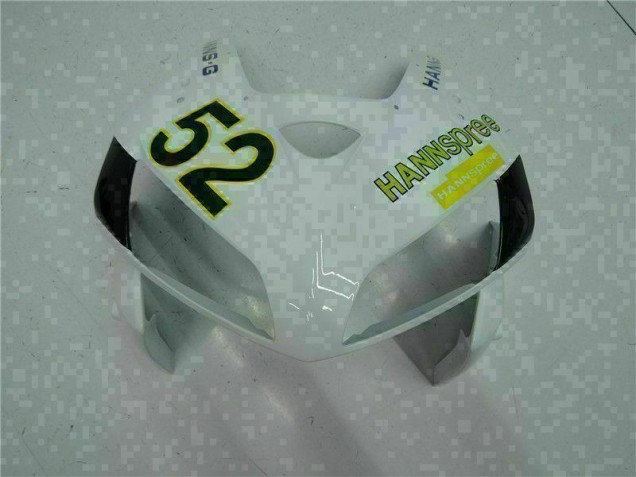 White Yellow Green 52 2005-2006 Honda CBR600RR Motorcycle Fairings