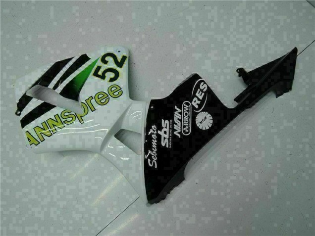 White Yellow Green 52 2005-2006 Honda CBR600RR Motorcycle Fairings