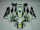 White Yellow Green 52 2005-2006 Honda CBR600RR Motorcycle Fairings