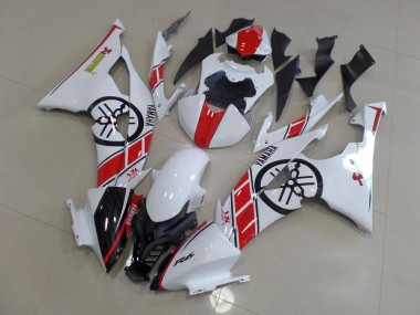 White with Big Yamaha Logo 2008-2016 Yamaha YZF R6 Motorcycle Fairings