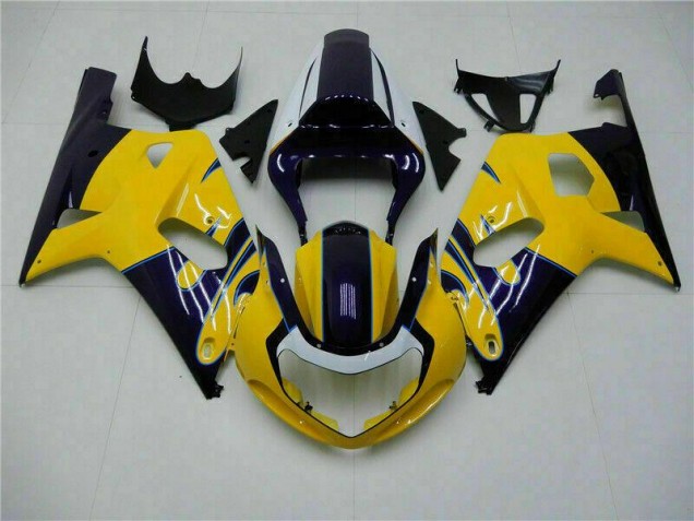 Yellow 2001-2003 Suzuki GSXR 600/750 Motorcycle Bodywork