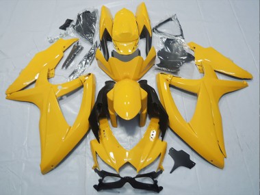 Yellow 2008-2010 Suzuki GSXR 750 Motorcycle Fairings