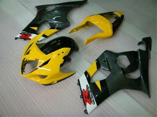 Yellow Black 2003-2004 Suzuki GSXR 1000 Motorcycle Fairings