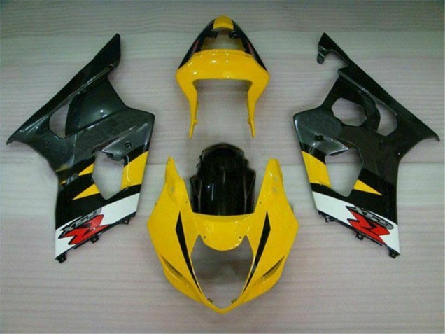 Yellow Black 2003-2004 Suzuki GSXR 1000 Motorcycle Fairings
