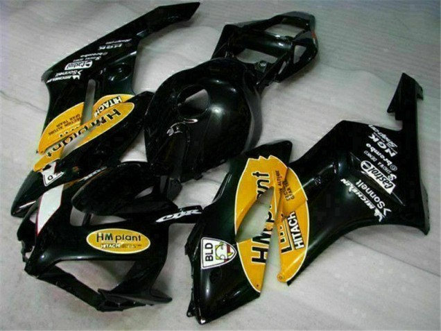 Yellow Black 2004-2005 Honda CBR1000RR Motorcycle Fairings