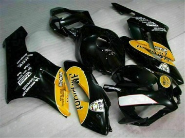 Yellow Black 2004-2005 Honda CBR1000RR Motorcycle Fairings