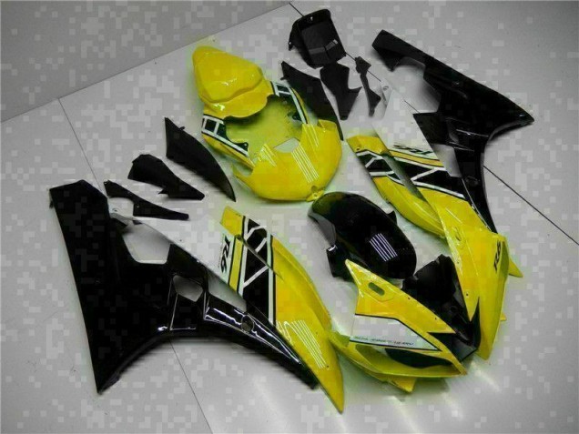 Yellow Black 2006-2007 Yamaha YZF R6 Motorcycle Bodywork