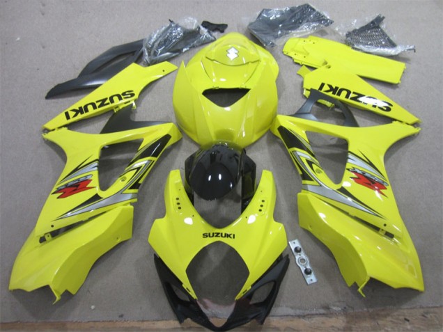 Yellow Black 2007-2008 Suzuki GSXR 1000 Motorcycle Bodywork Yellow Black 2007-2008 Suzuki GSXR 1000 Motorcycle Bodywork