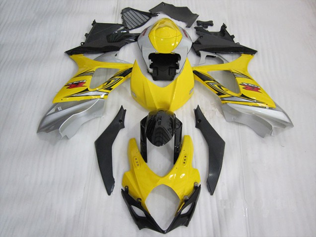 Yellow Black 2007-2008 Suzuki GSXR 1000 Motorcycle Fairing