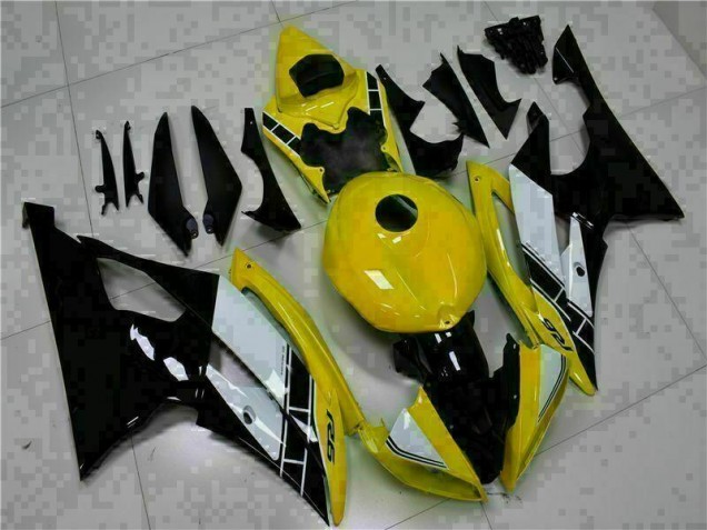 Yellow Black 2008-2016 Yamaha YZF R6 Motorcycle Bodywork Yellow Black 2008-2016 Yamaha YZF R6 Motorcycle Bodywork