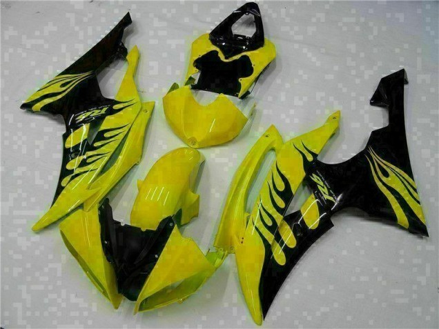 Yellow Black 2008-2016 Yamaha YZF R6 Motorcycle Fairing
