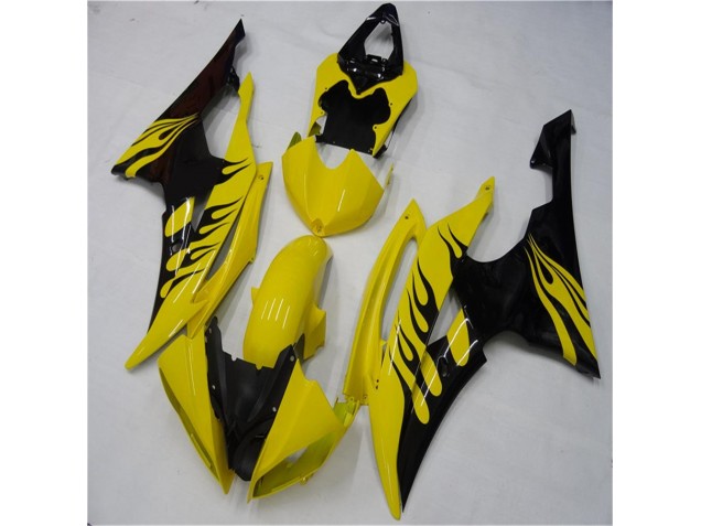 Yellow Black 2008-2016 Yamaha YZF R6 Motorcycle Fairings
