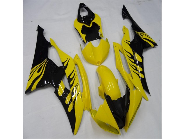 Yellow Black 2008-2016 Yamaha YZF R6 Motorcycle Fairings
