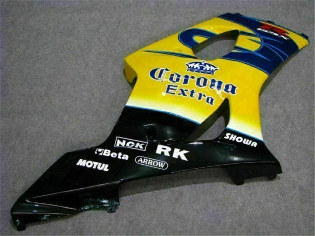 Yellow Blue 2003-2004 Suzuki GSXR 1000 Motorcycle Fairings