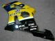 Yellow Blue 2003-2004 Suzuki GSXR 1000 Motorcycle Fairings
