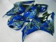 Yellow Flame Blue 2006-2007 Honda CBR1000RR Motorcycle Fairings