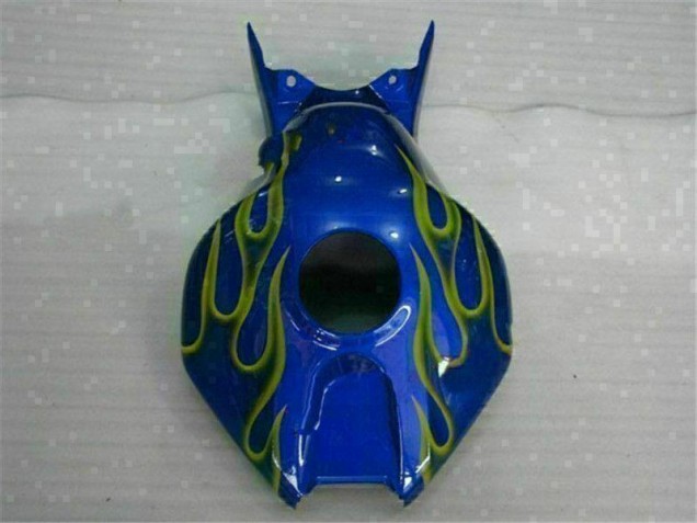 Yellow Flame Blue 2006-2007 Honda CBR1000RR Motorcycle Fairings