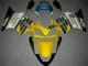 Yellow White 2001-2003 Honda CBR600 F4i Motorcycle Fairings
