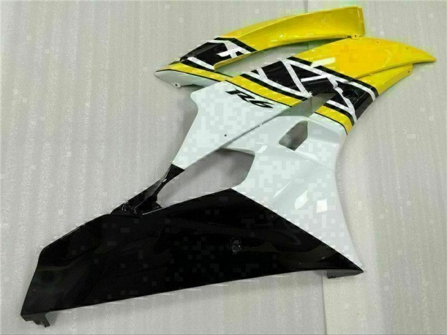 Yellow White Black 2006-2007 Yamaha YZF R6 Motorcycle Fairing